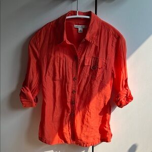 Vintage Banana Republic Fiery Orange Shirt
